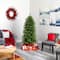 6ft. Pre-Lit Belgium Fir Artificial Christmas Tree, Clear LED Lights